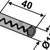 Hulspændestift Ø10x40