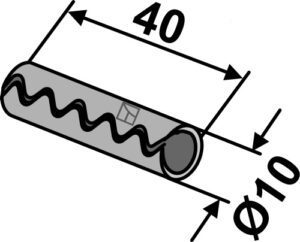 Hulspændestift Ø10x40