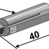 Hulspændestift Ø8x40