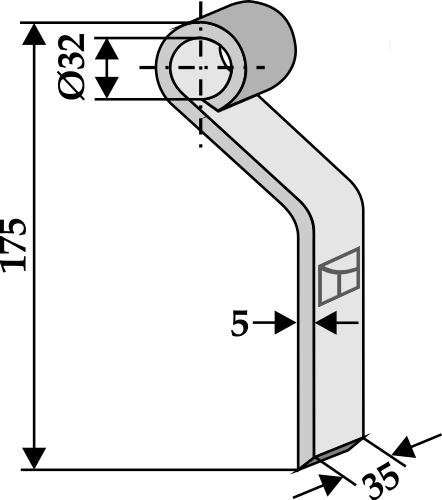 Slagle 175x35mm