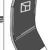 Kniv 158x80mm