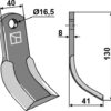 Y- kniv 130x40mm