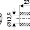 Bøsning 23xØ12,5xØ20