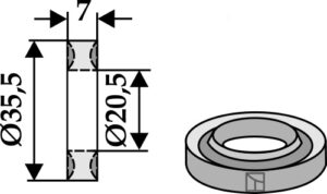 Sikrings ring Ø35,5x7xØ20,5