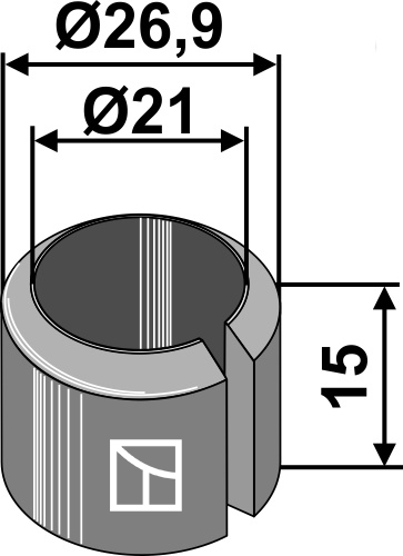 Spænd bøsning 15xØ21xØ26,9