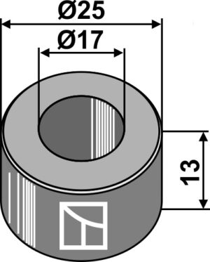 Bøsning 13xØ17xØ25