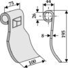 Slagle 195x75mm