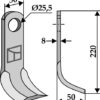 Y- kniv 220x50mm