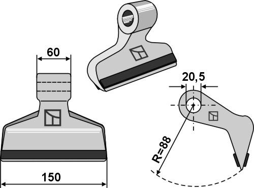 Hammerslagle 150x60mm - PTA