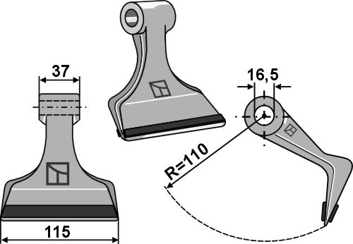 Hammerslagle 115x37mm - PTA