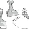 Hammerslagle 70x38mm