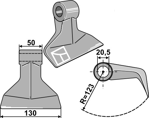 Hammerslagle 130x50mm