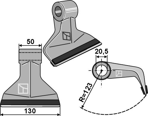 Hammerslagle 130x50mm - PTA