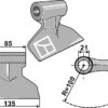 Hammerslagle 135x85mm