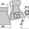 Hammerslagle 125x83mm