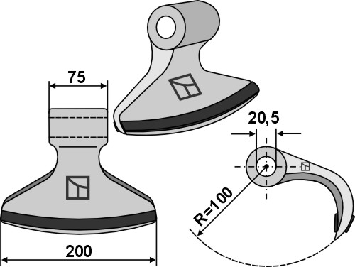 Hammerslagle 200x75mm - PTA