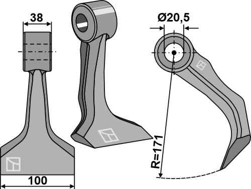 Hammerslagle 110x38mm