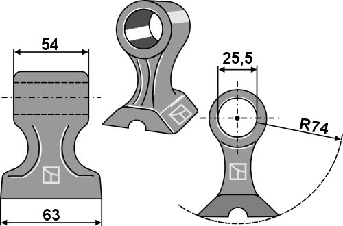 Hammerslagle 63x54mm