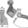 Hammerslagle 90x38mm