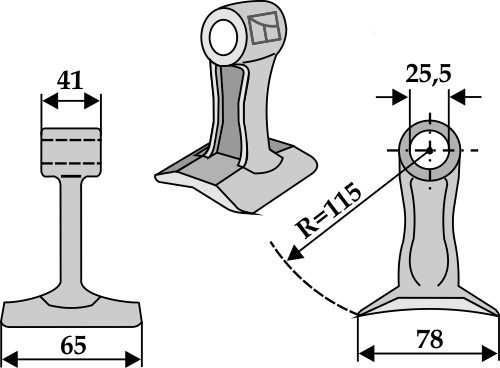 Hammerslagle 65x41mm