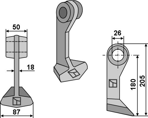 Hammerslagle 87x51mm