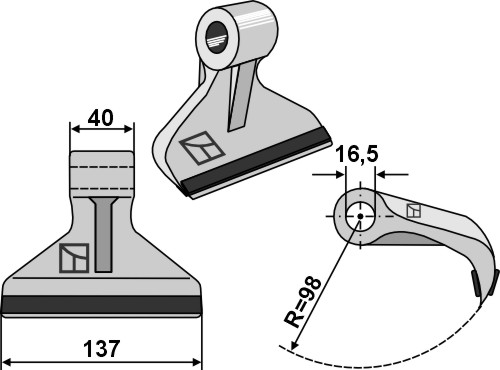 Hammerslagle 137x40mm - PTA