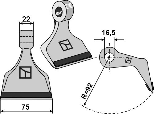 Hammerslagle 75x22mm - PTA