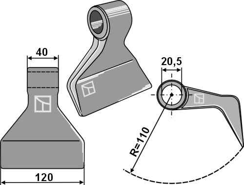 Hammerslagle 120x40mm