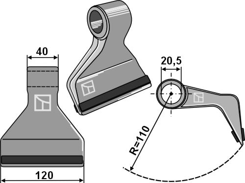 Hammerslagle 120x40mm - PTA