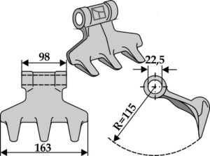 Hammerslagle 163x98mm