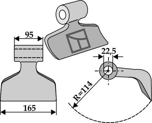 Hammerslagle 165x95mm