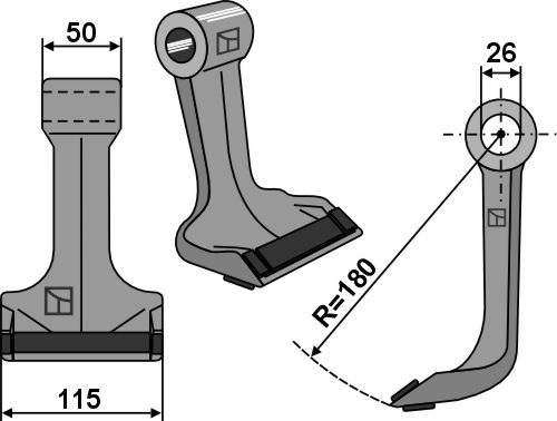 Hammerslagle 115x50mm - PTA