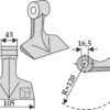 Hammerslagle 105x43mm