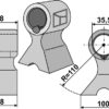 Hammerslagle 78x78mm