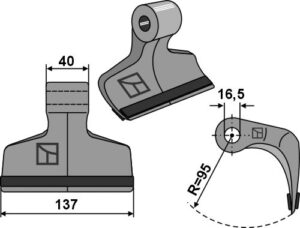 Hammerslagle 137x40mm - PTA