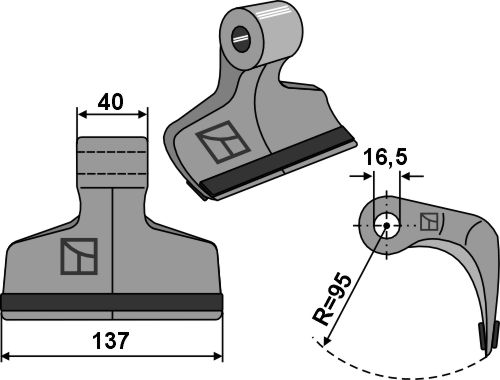 Hammerslagle 137x40mm - PTA