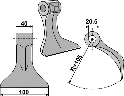 Hammerslagle 100x40mm