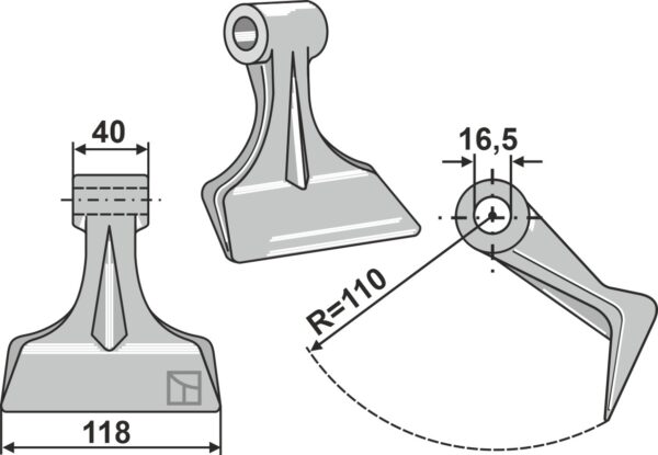 Hammerslagle 118x40mm