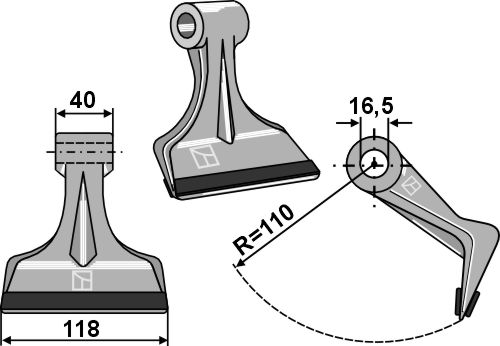 Hammerslagle 118x40mm - PTA