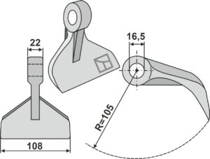 Hammerslagle 108x22mm