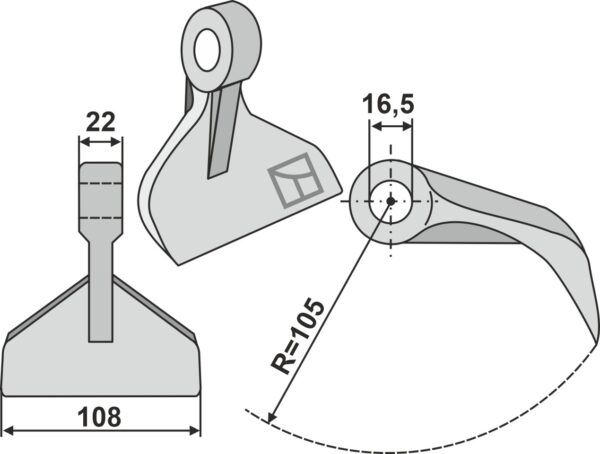 Hammerslagle 108x22mm