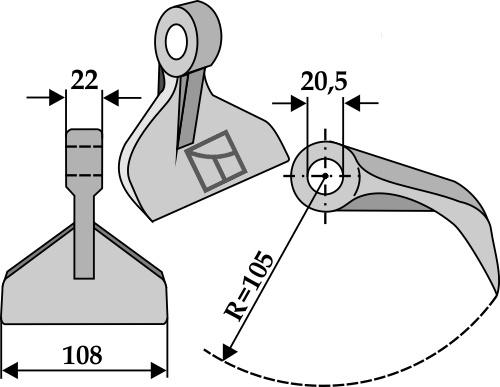 Hammerslagle 108x22mm