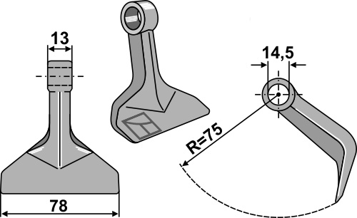 Hammerslagle 78x13mm