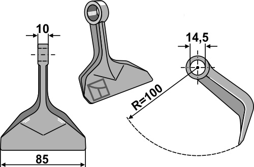 Hammerslagle 85x10mm