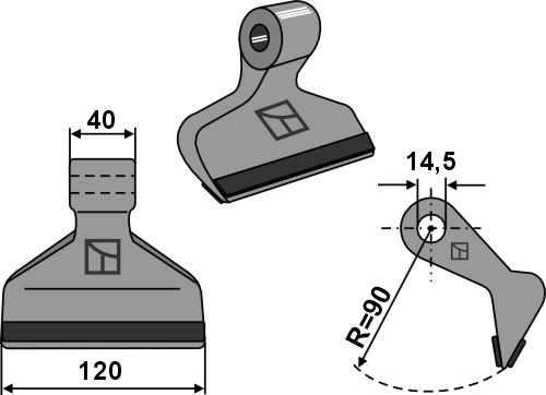 Hammerslagle 120x40mm - PTA
