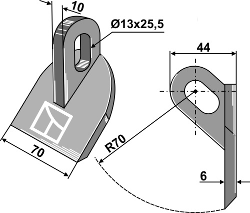 Hammerslagle 70x10mm