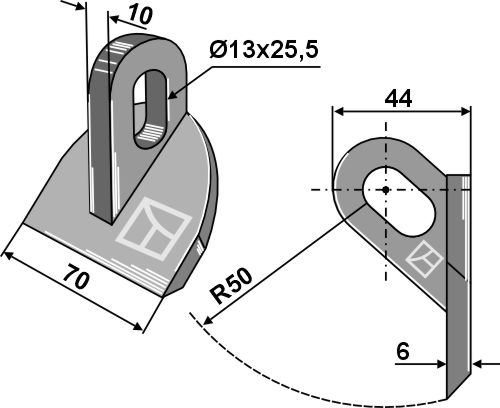 Hammerslagle 70x10mm