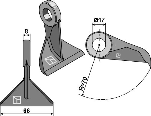 Hammerslagle 66x8mm