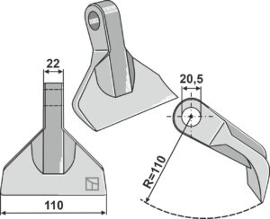 Hammerslagle 110x22mm