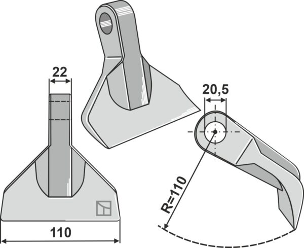 Hammerslagle 110x22mm